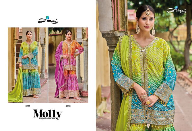 Molly By Your Choice Designer Chinon Salwar Kameez Wholesale Price In Surat
